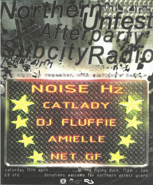 Northern Unfest X Subcity Radio Afterparty Poster