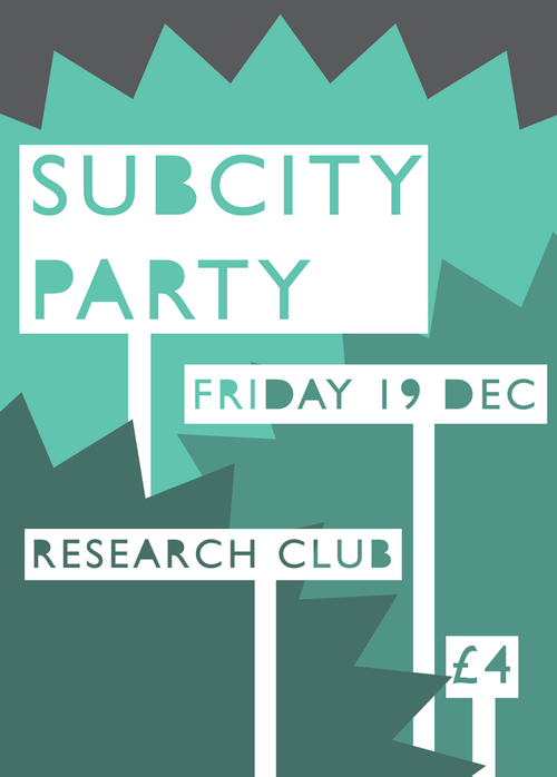 Research Club Party Poster 1 - 19/12/2008