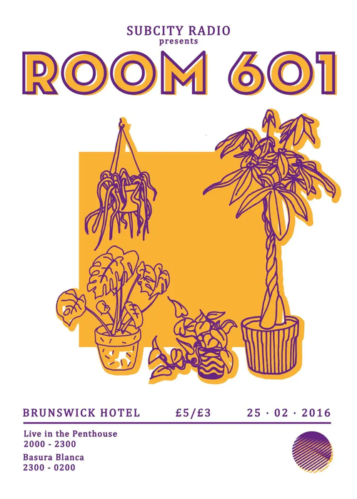 Room 601 - Brunswick Hotel Basura Blanca poster