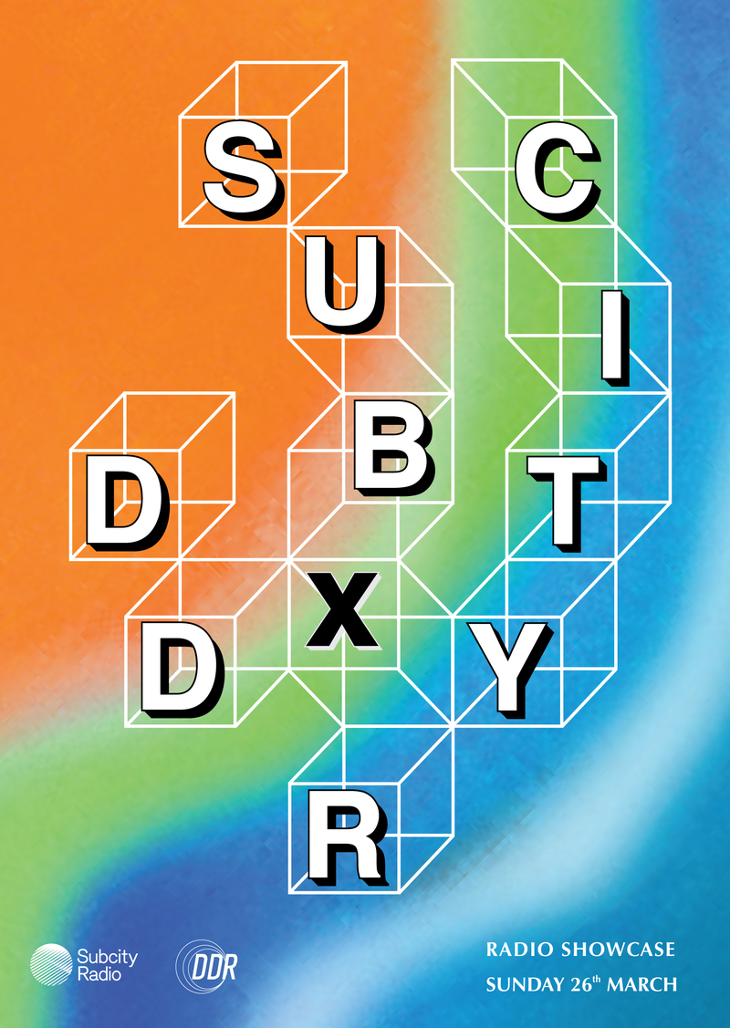 X DDR showcase poster