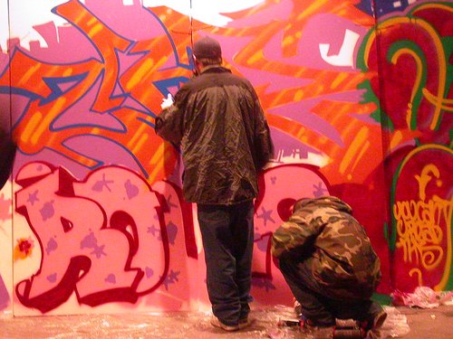 grafitti wall Subcity 10th Birthday Party