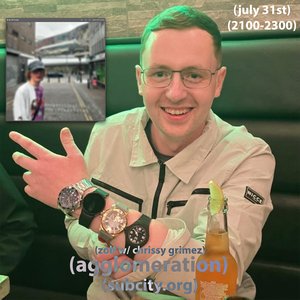 agglomeration: edition 25: w/ chrissy grimez on 31/07/2025 from 21:00-23:00